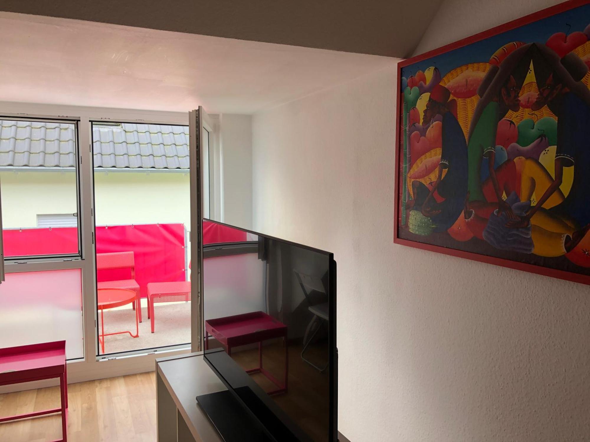 Studio Ochsenfurt Mit Sonnigem Balkon Dış mekan fotoğraf