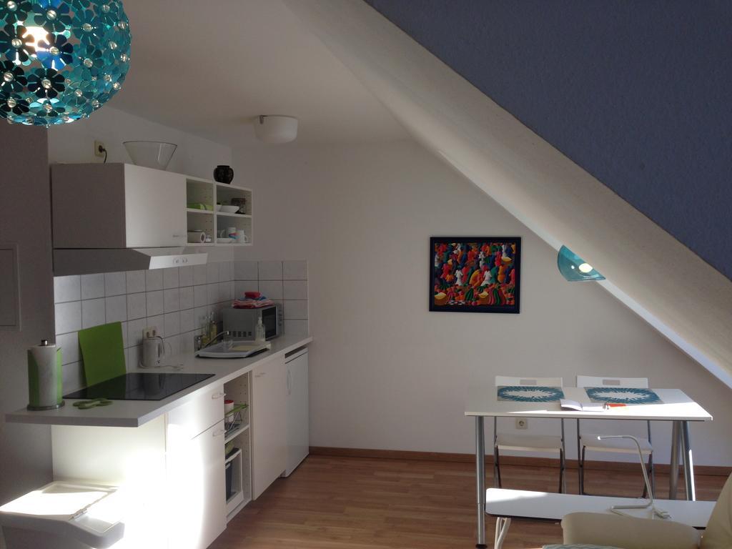 Studio Ochsenfurt Mit Sonnigem Balkon Dış mekan fotoğraf